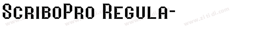 ScriboPro Regula字体转换 ScriboPro Regula字体转换